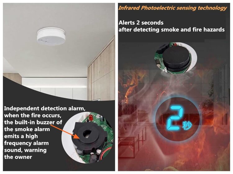 stand alone smoke detector home smoke detectors and heat detector