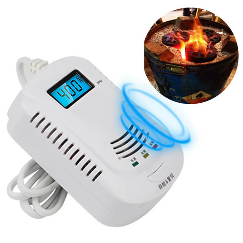 Smart carbon monoxide and gas detector lpg/natural gas alarm with CO sensor