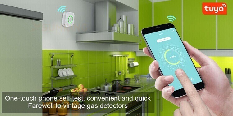 tuya smart gas detector wifi gas sensor