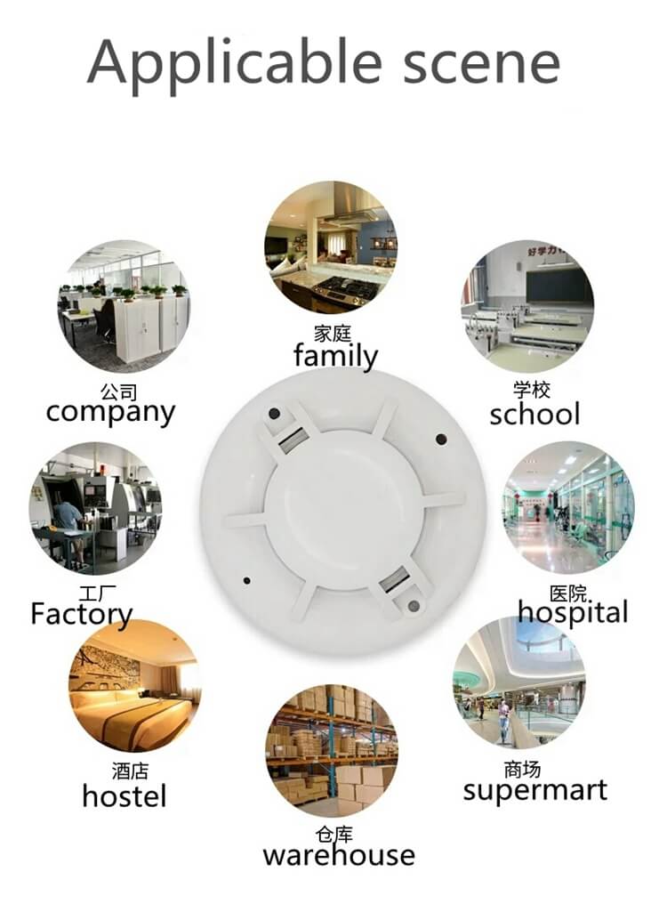 applicable scene for fire service smoke alarms photoelectric fire alarm