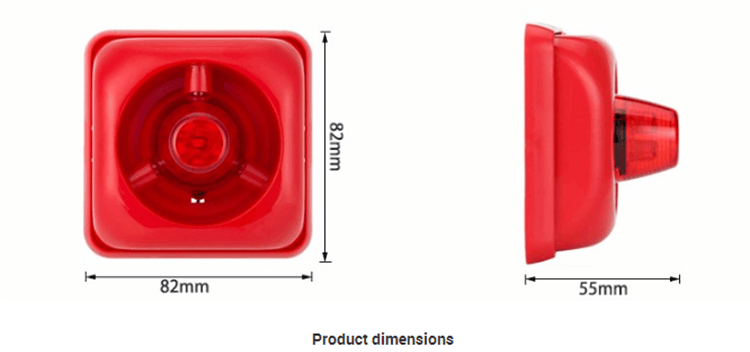 size for 12v alarm siren/24 volt alarm siren