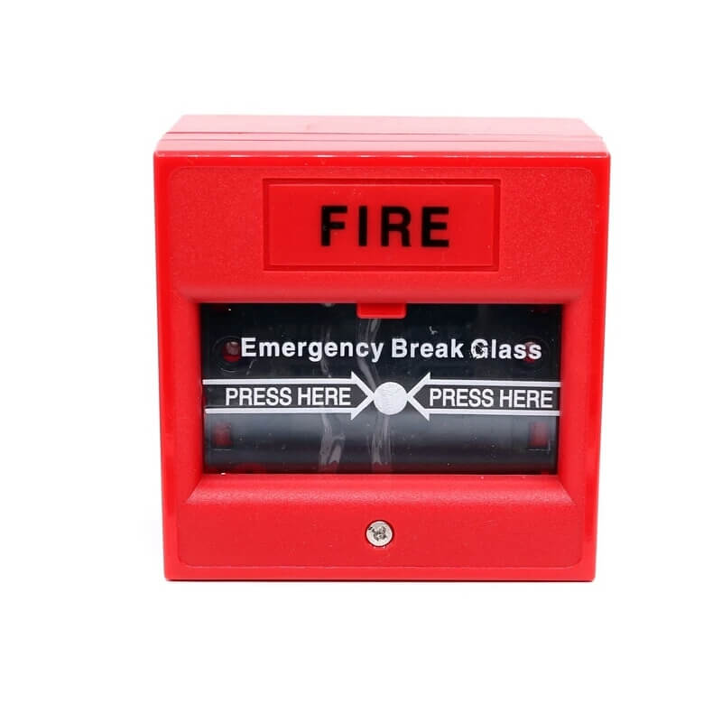 Access control door fire button emergency break glass fire alarm call point