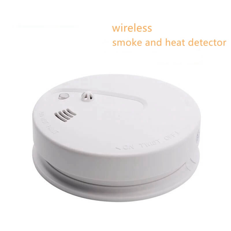  2 in 1 wireless heat alarm kitchen battery operated heat detector smoke alarm