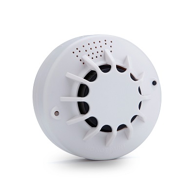 fire safety photoelectric smoke alarm kitchen smoke detector with 9v battery